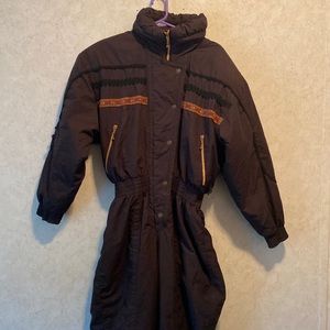 Vintage womens ski suit - Innsbruck skiing passport